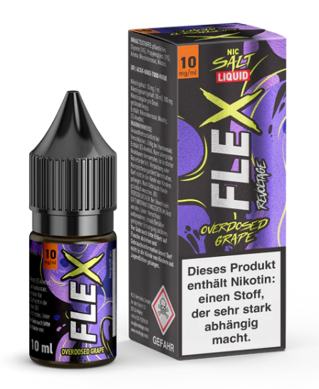 10mg Flex E-LIQUID Overdosed  GRAPE 10ml