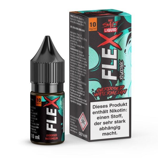 10mg Flex E-LIQUID Overdosed  Watermelon 10ml