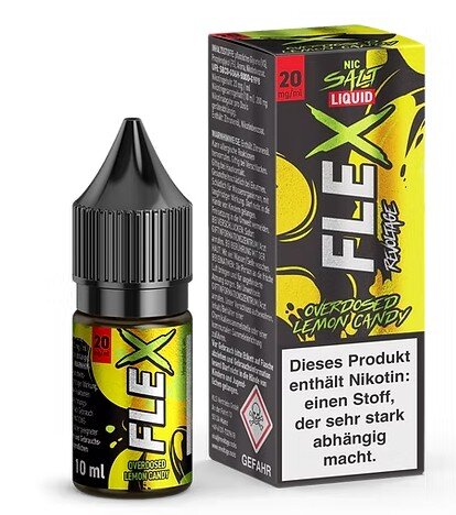 20mg Flex E-LIQUID Overdosed LEMON CANDY 10ml