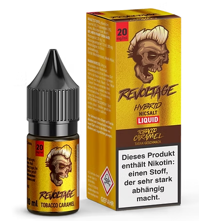 Revoltage Hybrid Nicsalt Liquid 20mg Tobacco Caramel 10ml