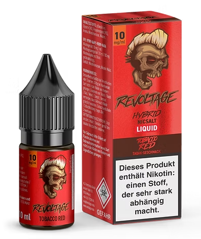 Revoltage Hybrid Nicsalt Liquid 10mg Tobacco Red 10ml