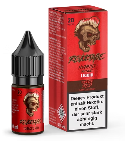 Revoltage Hybrid Nicsalt Liquid 20mg Tobacco Red 10ml