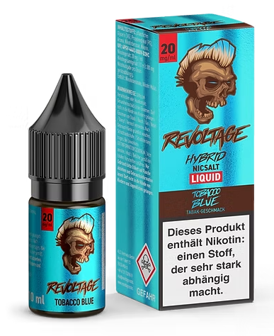 Revoltage Hybrid Nicsalt Liquid 20mg Tobacco Blue 10ml