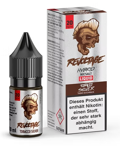 Revoltage Hybrid Nicsalt Liquid 20mg Tobacco Silver 10ml